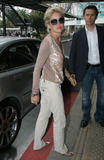 Sharon Stone at the Nice Airport, France