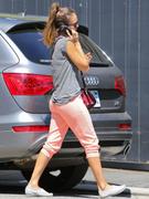 Jessica Alba - booty in sweats while out and about in Los Angeles 08/20/13