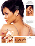 Rihanna describes her tattoos in InStyle magazine - Hot Celebs Home